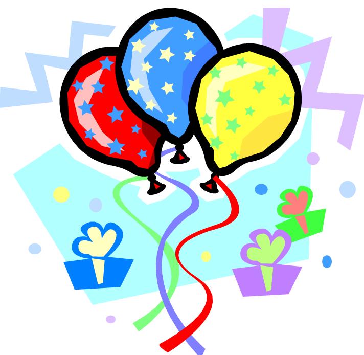 clip art birthday cake and balloons - photo #49